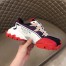 Valentino Garavani Men's Purple/Red Climbers Sneakers