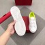 Valentino Men's Backnet VLOGO Sneakers With Lime Heel 