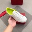 Valentino Men's Backnet VLOGO Sneakers With Lime Heel 