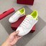 Valentino Men's Backnet VLOGO Sneakers With Lime Heel 