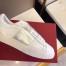 Valentino Garavani Metallic Open Sneaker Silver
