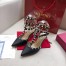 Valentino Rockstud Ankle Strap 65mm Pumps In Black Leather