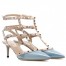 Valentino Ciel Rockstud Ankle Strap 65MM Patent Pumps