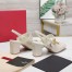 Valentino VLogo Locker Mary-Jane Slingback Pumps 60mm in White Calfskin