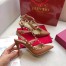 Valentino Rockstud Ankle Strap 100mm Pumps In Brown Leather
