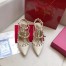 Valentino Rockstud Ankle Strap 100mm Pumps In White Leather