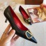 Valentino Vlogo Pump 45mm In Black Lambskin