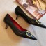 Valentino Vlogo Pump 45mm In Black Lambskin