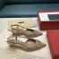 Valentino Vlogo Slingback 40mm Pumps In Poudre Leather