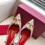 Valentino Vlogo Slingback Pumps 40mm In Poudre Leather
