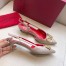 Valentino Vlogo Slingback Pumps 40mm In Poudre Leather