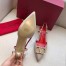 Valentino Vlogo Slingback Pumps 40mm In Poudre Leather