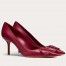 Valentino VLOGO 80mm Pumps In Red Calfskin