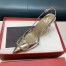 Valentino VLOGO Slingback 80mm Pumps In Platinum Lambskin