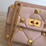Valentino Medium Roman Stud Chain Bag In Pink Nappa