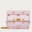 Valentino Medium Roman Stud Chain Bag In Pink Nappa