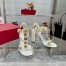 Valentino Roman Stud Sandals 90mm In White Calfskin