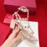 Valentino Pink Rockstud Block Heel Cage Sandal