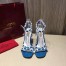 Valentino Garavani Blue Free Rockstud 105mm Sandals