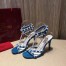 Valentino Garavani Blue Free Rockstud 105mm Sandals