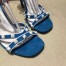 Valentino Garavani Blue Free Rockstud 105mm Sandals