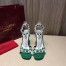 Valentino Garavani Green Free Rockstud 105mm Sandals