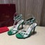 Valentino Garavani Green Free Rockstud 105mm Sandals