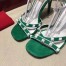 Valentino Garavani Green Free Rockstud 105mm Sandals