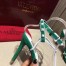 Valentino Garavani Green Free Rockstud 105mm Sandals