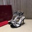 Valentino Garavani Black Free Rockstud 105mm Sandals
