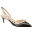 Valentino Black Lambskin Rockstud Slingback Pump 50mm