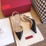 Valentino Black Patent Rockstud Slingback Pump 50mm