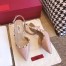 Valentino Poudre Patent Rockstud Slingback Pump 50mm