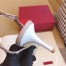 Valentino White Patent Rockstud Slingback Pump 50mm