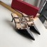 Valentino Rockstud Mules 50mm In Black Patent Leather