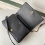 Saint Laurent Angie Chain Bag In Black Diamond Lambskin 