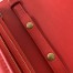 Saint Laurent Angie Chain Bag In Red Diamond Lambskin 