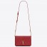 Saint Laurent Angie Chain Bag In Red Diamond Lambskin 