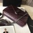 Saint Laurent Medium College Bag In Bordeaux Matelasse Leather