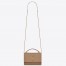 Saint Laurent WOC Sunset Chain Wallet In Taupe Calfskin