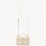 Saint Laurent Gaby Mini Vanity Bag in White Lambskin