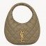 Saint Laurent Icarino Bag in Strong Moss Quilted Nappa Leather