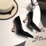 Saint Laurent Black Opyum Pumps With Gold-toned Heel 