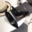 Saint Laurent Black Opyum Pumps With Gold-toned Heel 