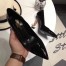 Saint Laurent Black Opyum Pumps With Gold-toned Heel 