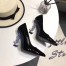 Saint Laurent Black Opyum Pumps With Silver-toned Heel 