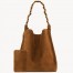 Saint Laurent Amalia Shouler Bag in Brown Suede Calfskin