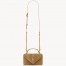 Saint Laurent College Mini Chain Bag in Suede Calfskin