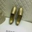 Saint Laurent Monogram Espadrilles In Gold Metallic Lambskin