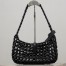 Saint Laurent Le 5 À 7 Hobo Bag in Black Wood Beads